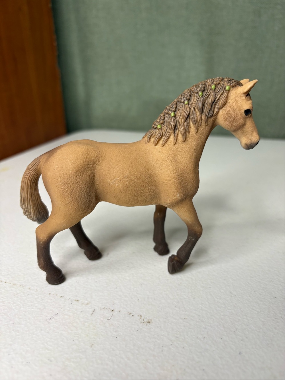 Schleich Quarter Horse Mare Braided Mane Horse Figure Sarah’s Baby Animal Care